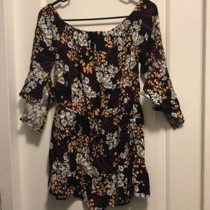 Black off the shoulder romper